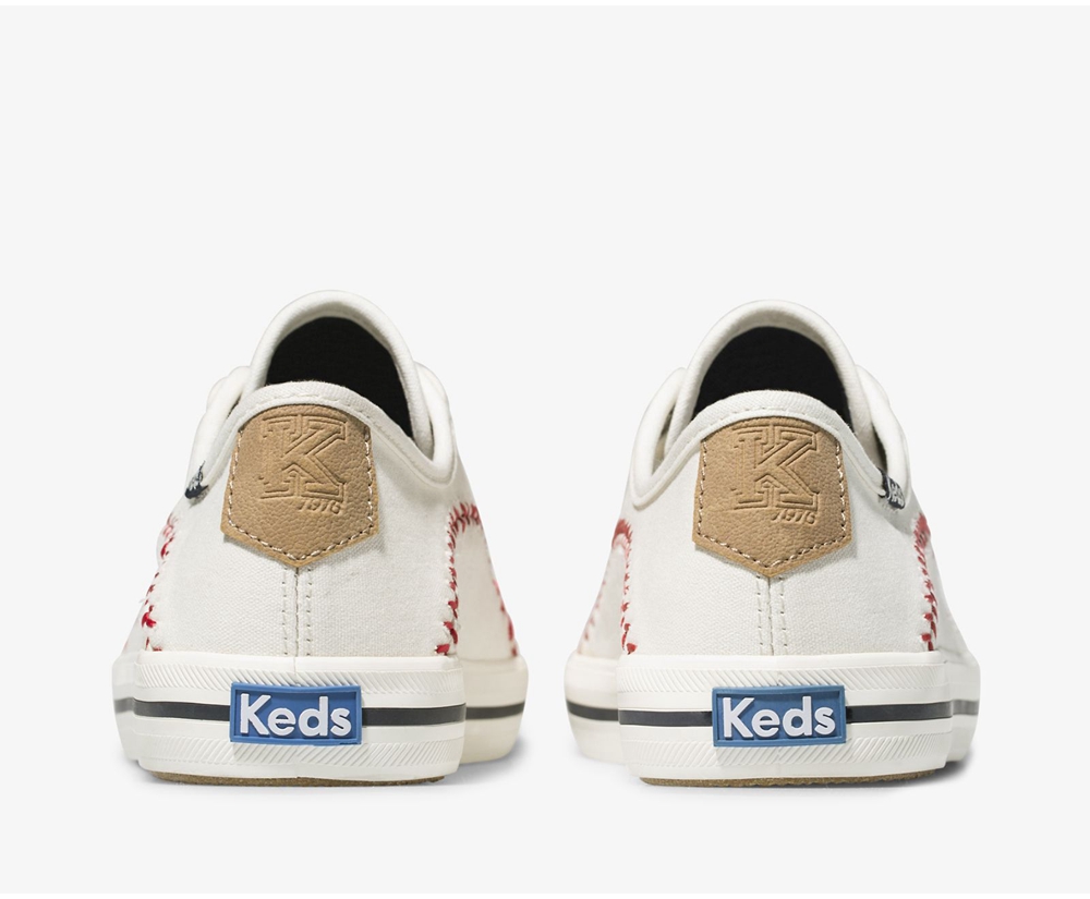 Zapatillas Keds Mujer Blancas - Kickstart Pennant - 832-IHTNAX